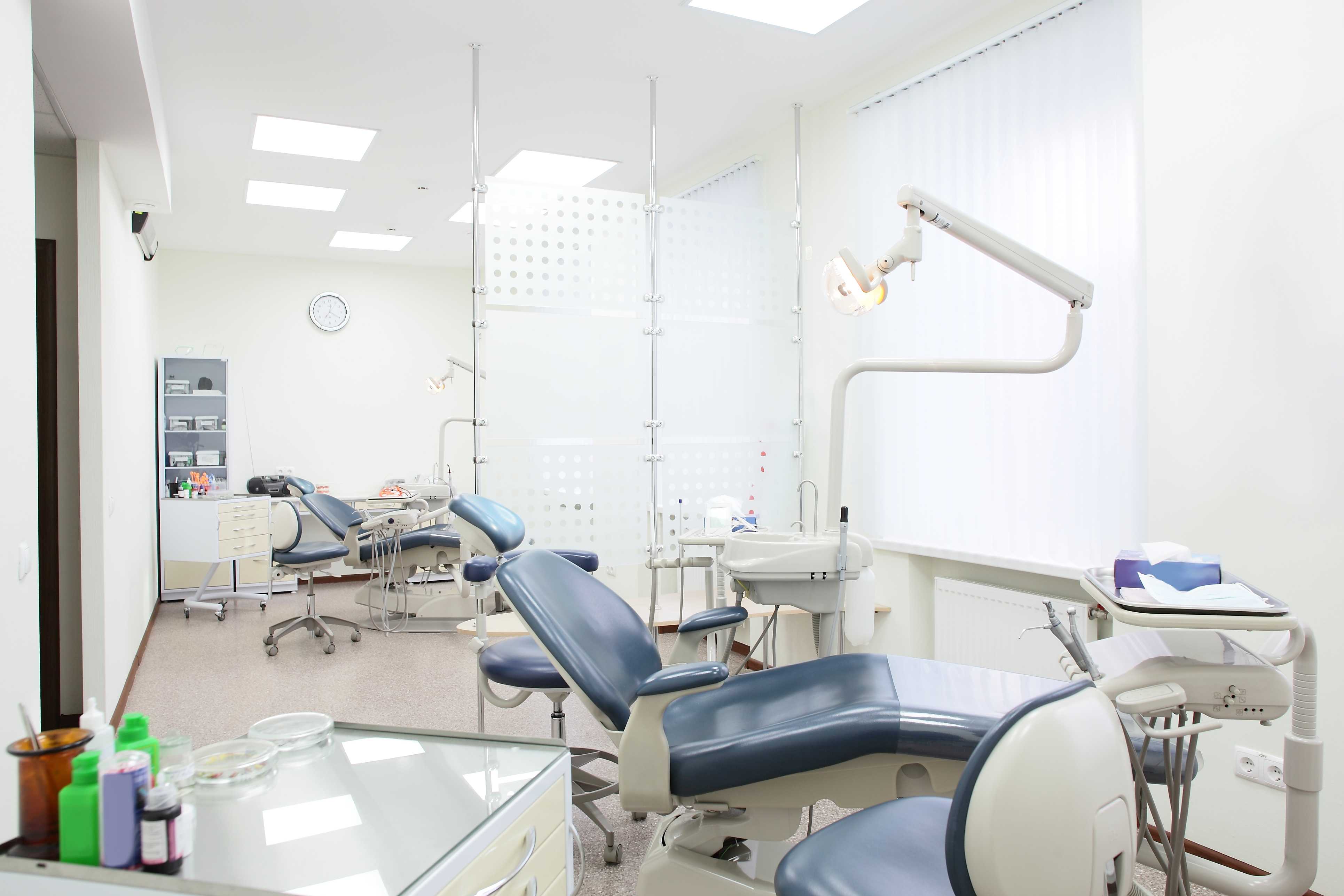 How do you clean a dental chair